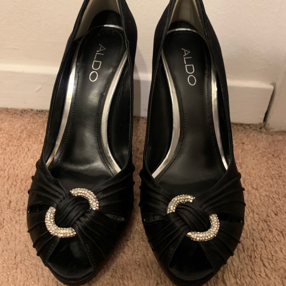 Aldo black heels. Size 7